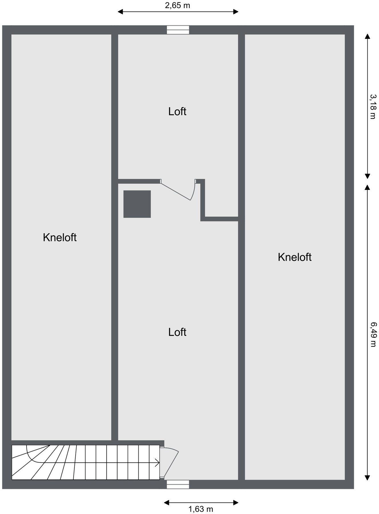 Plantegning - Loft Galleribilde
