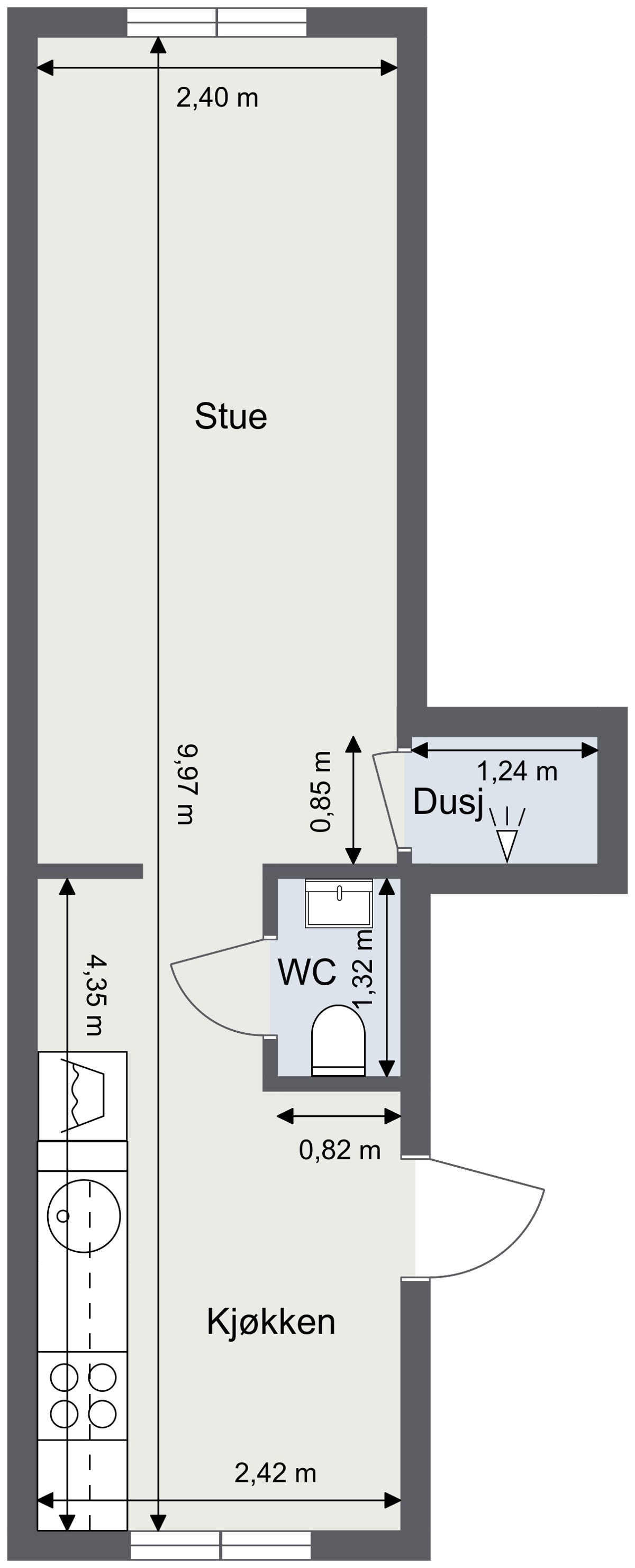 Plantegning Galleribilde