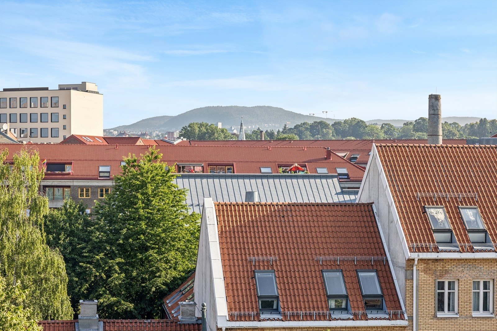 Utsikt fra takterrassen. Galleribilde