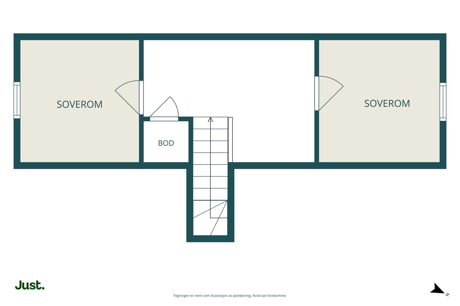 Plantegning loft.