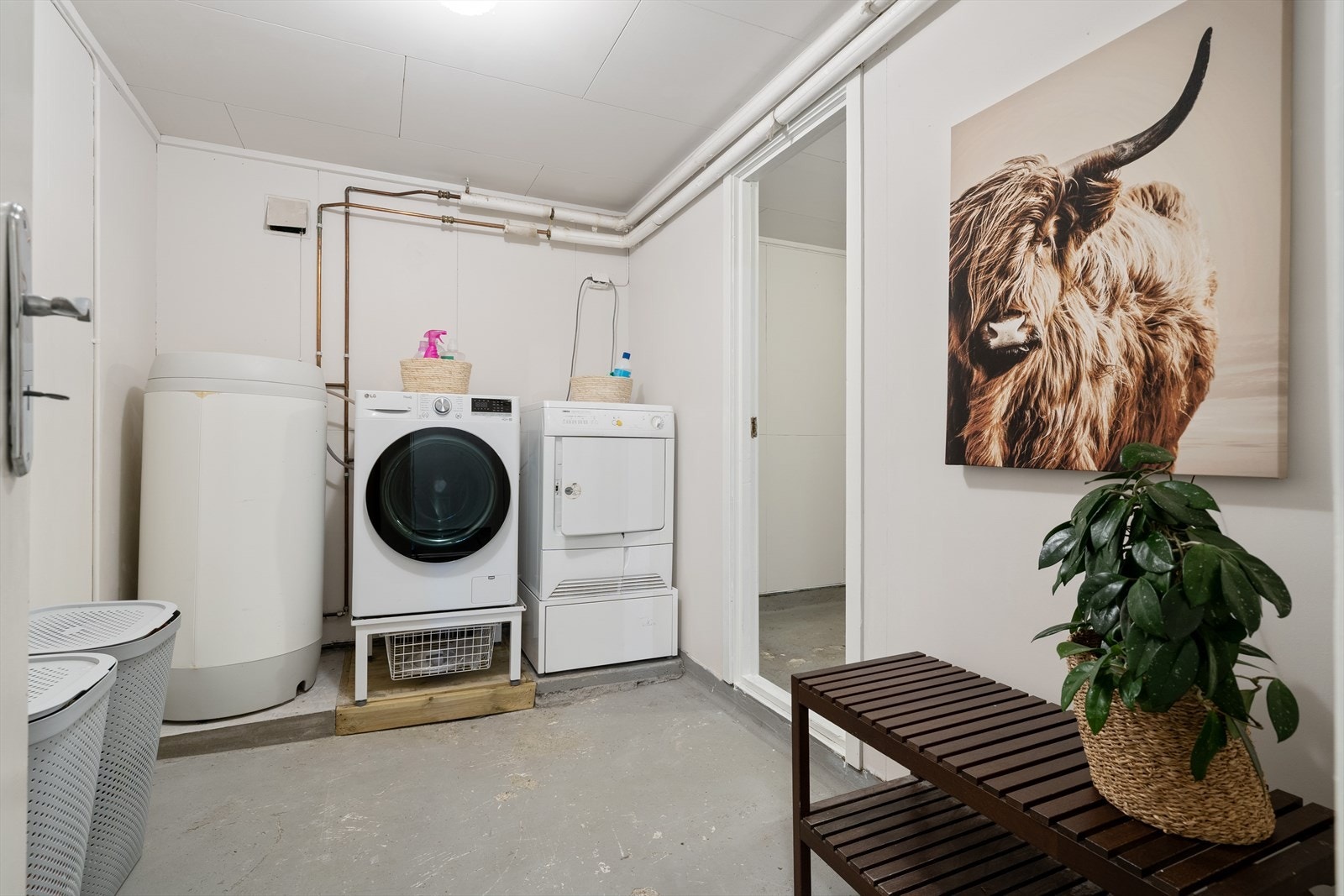 Praktisk vaskerom i hoveddelen. Galleribilde