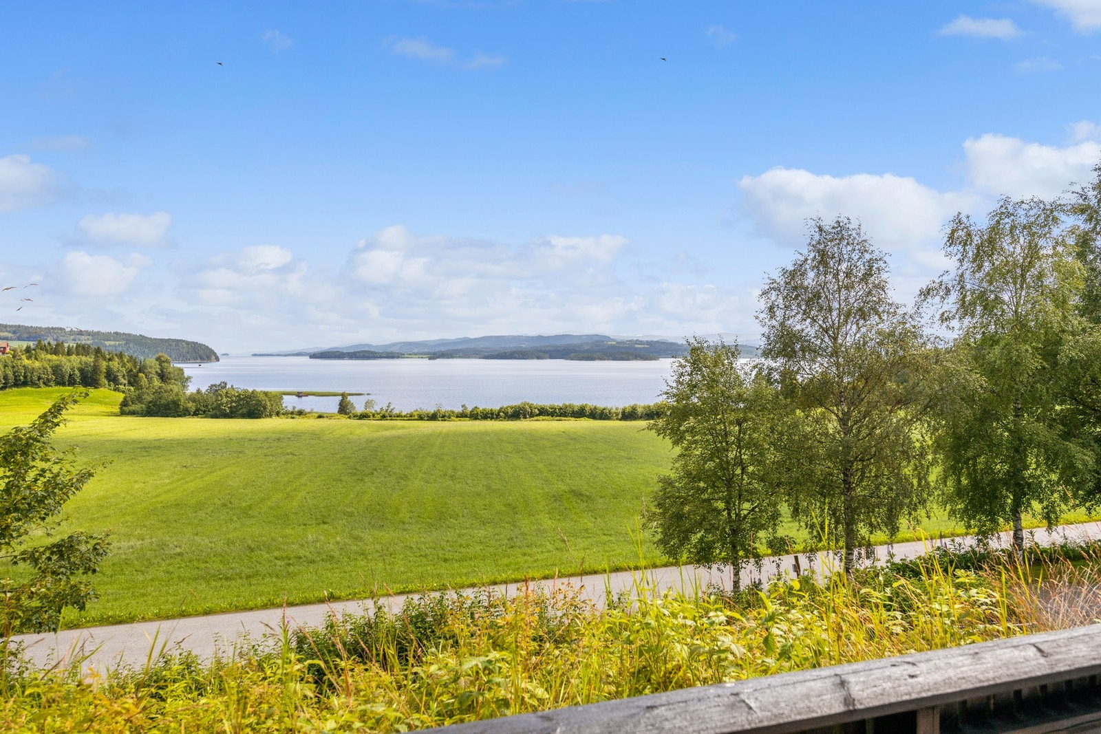 Her har man vakker utsikt til Snåsavatnet. Galleribilde
