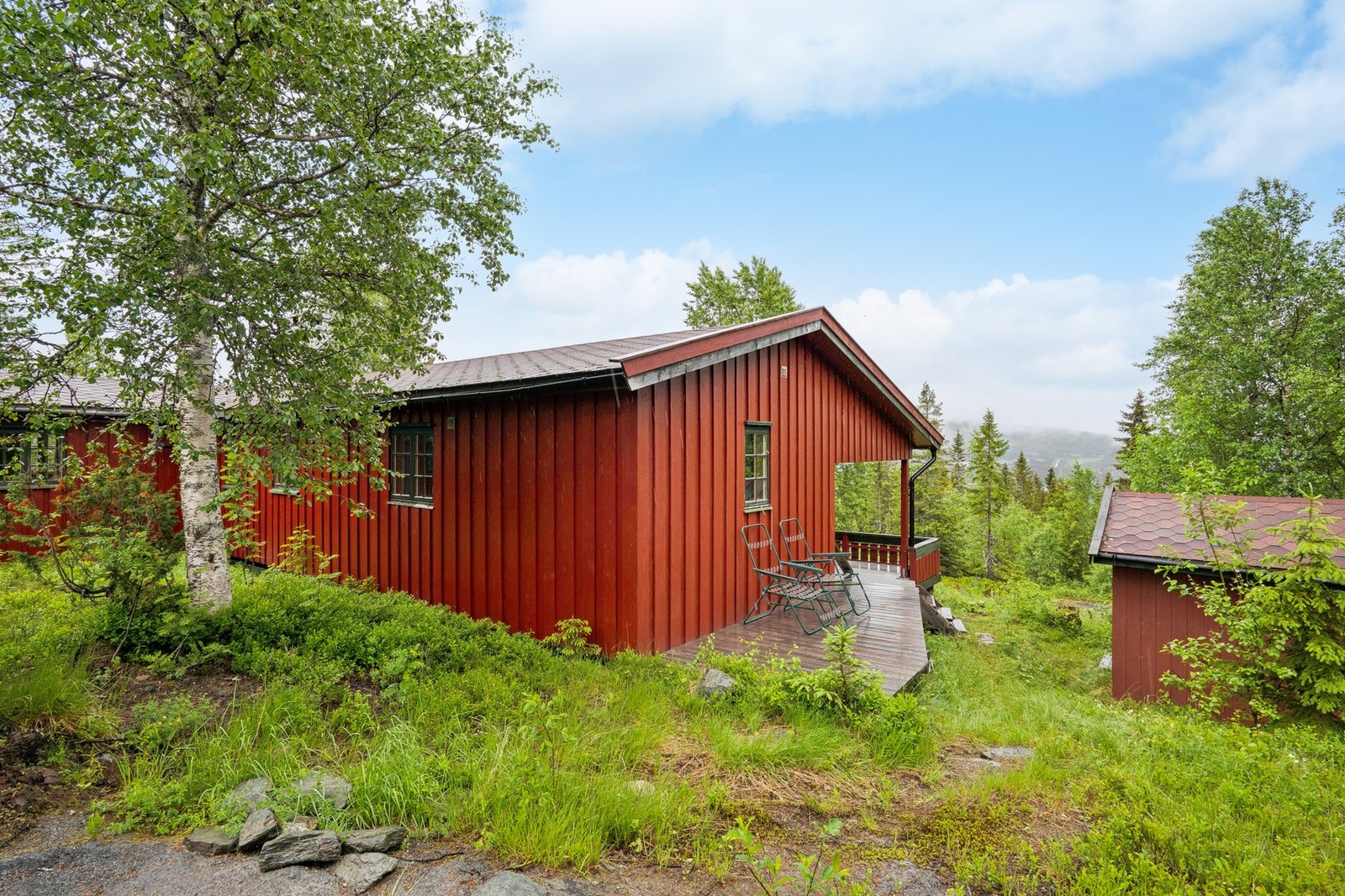 Praktisk helårshytte med gode bruksmuligheter året rundt. Galleribilde