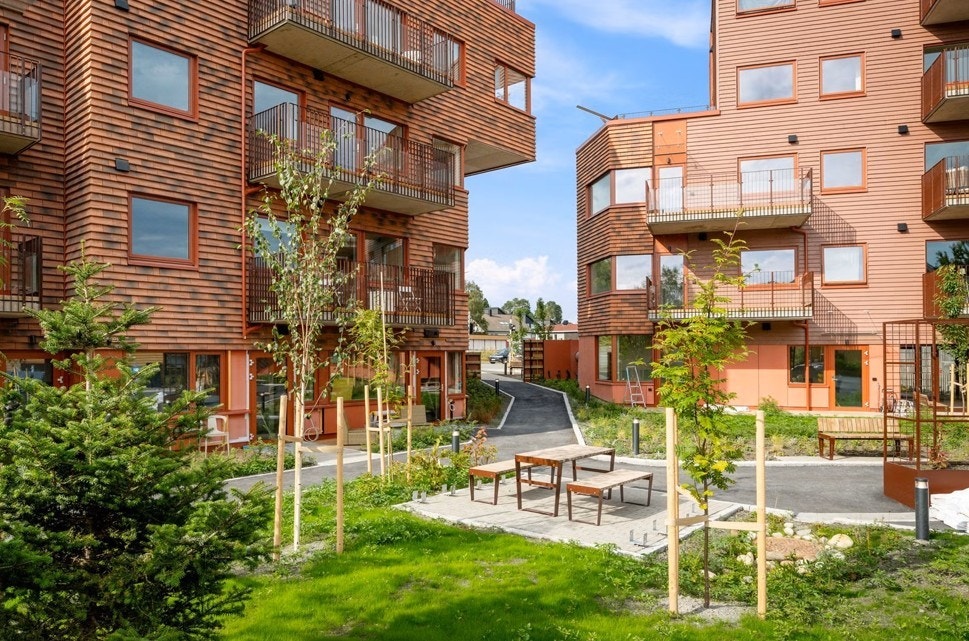 Hyggelig fellesområde mellom gårdene Galleribilde