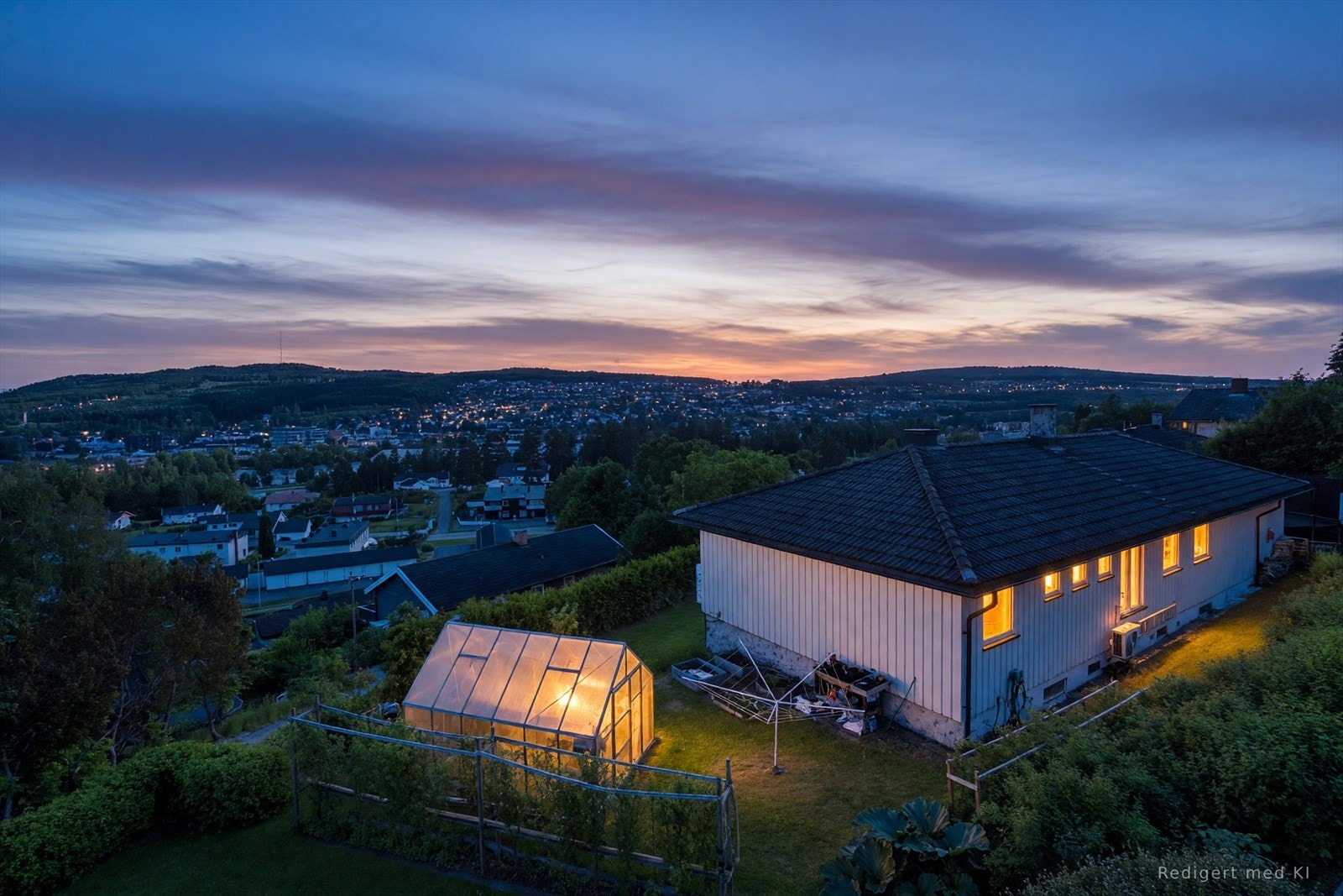 Fra denne eiendommen kan du nyte Kongsvinger By Night Galleribilde