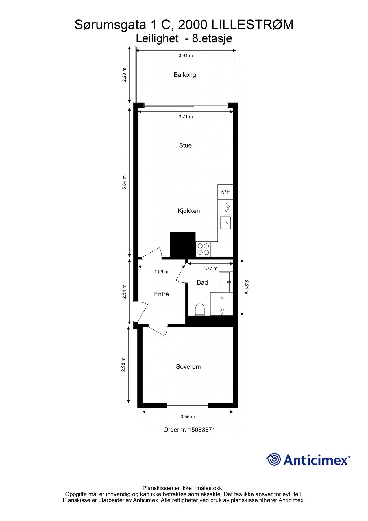 Planskisse for orientering. Galleribilde