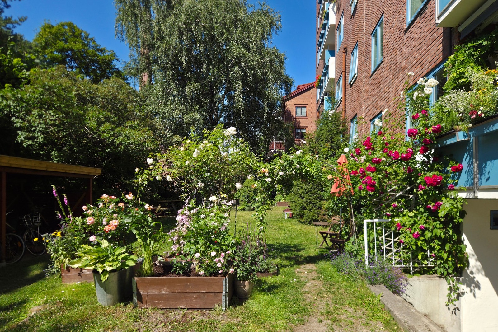 Har du grønne fingre, er du velkommen til akselagets plantegruppe. Dette er til stor glede for beboerne. Galleribilde