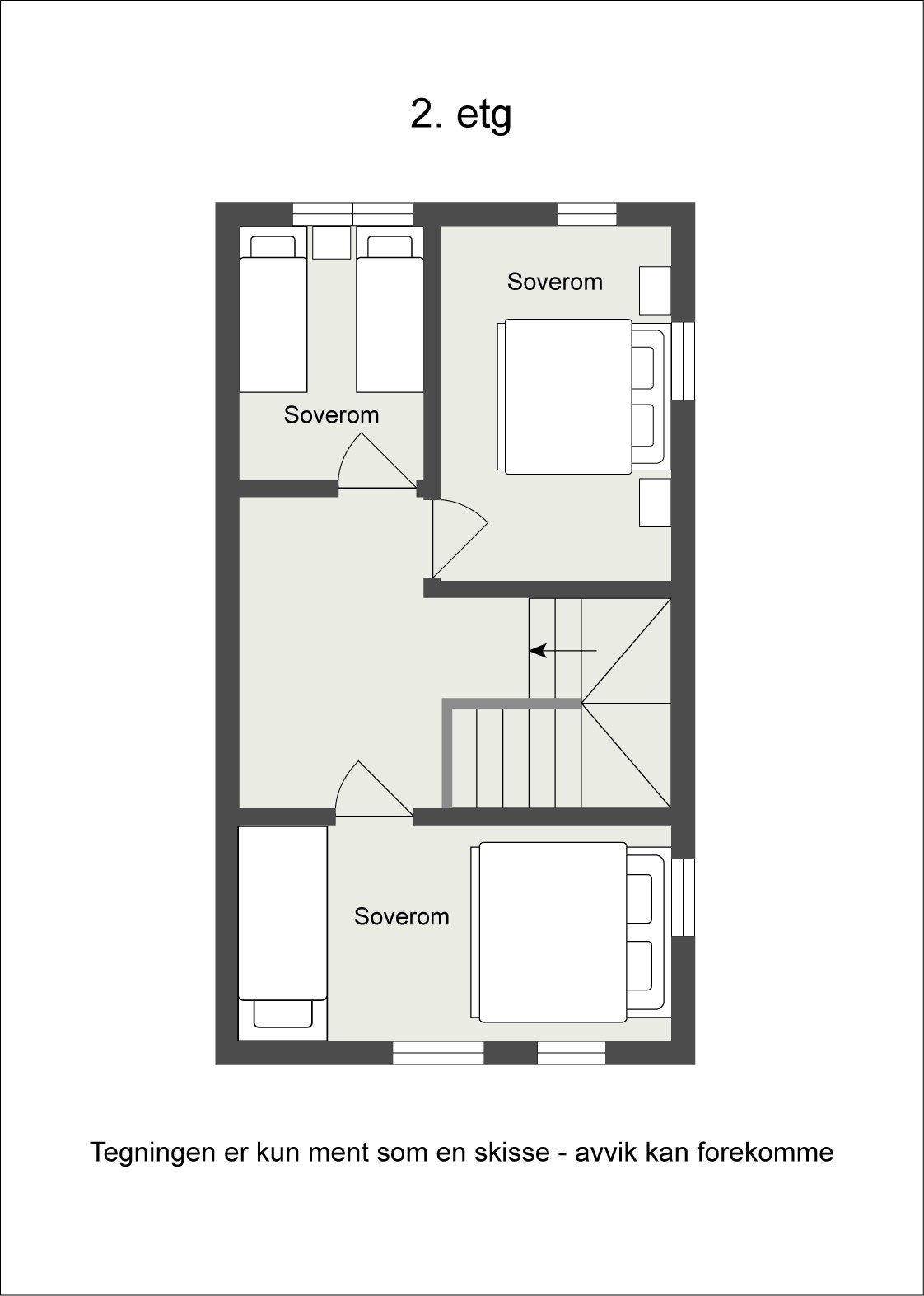 Plantegning 2. etasje Galleribilde
