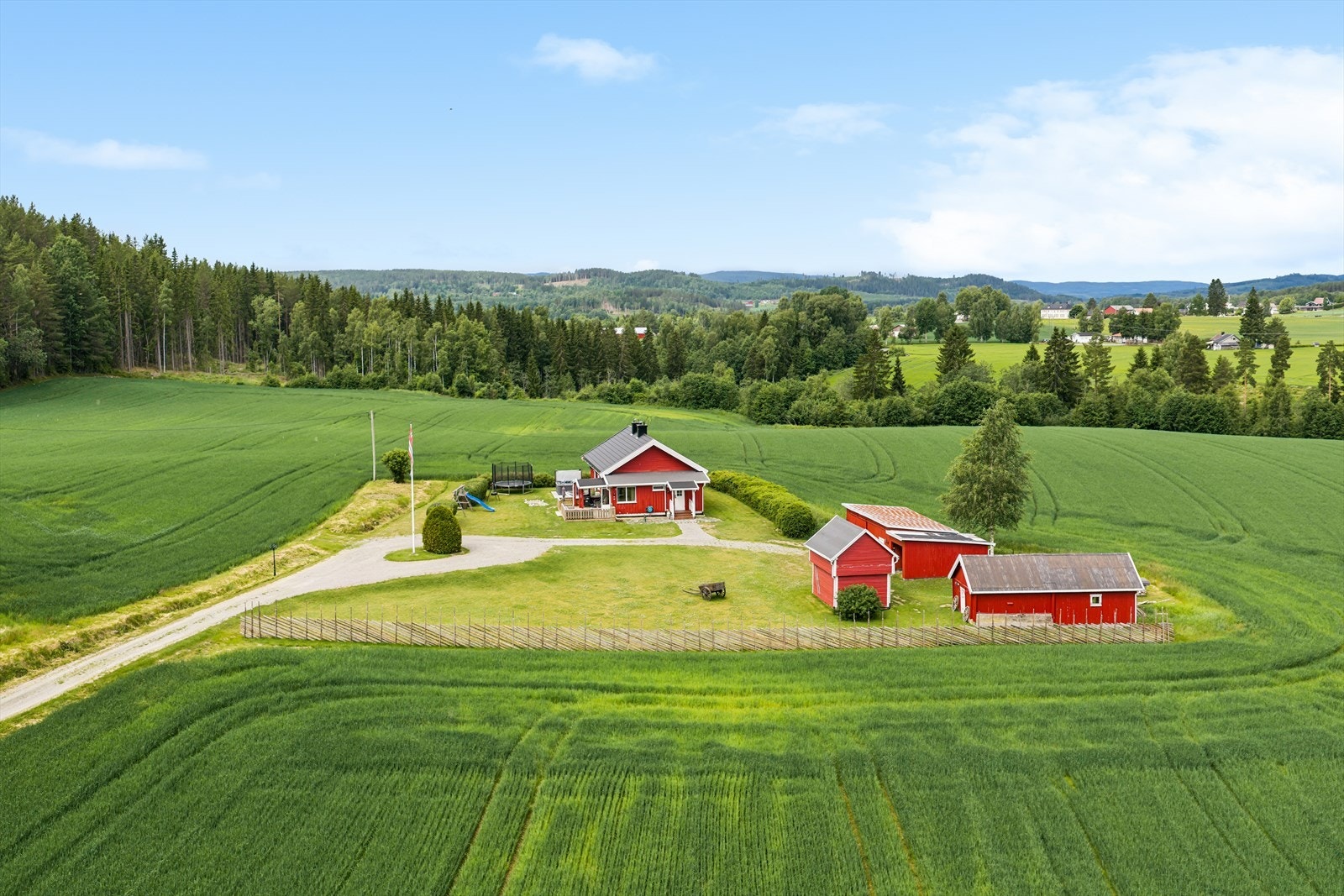 Drone og tomt Galleribilde