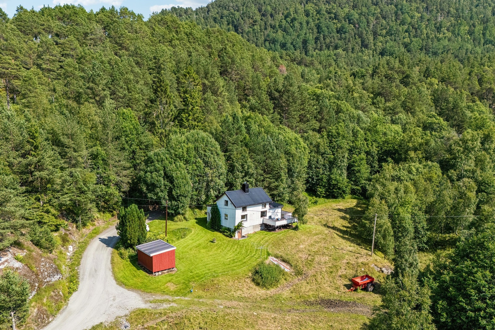 Dronebilde fra tunet! Galleribilde