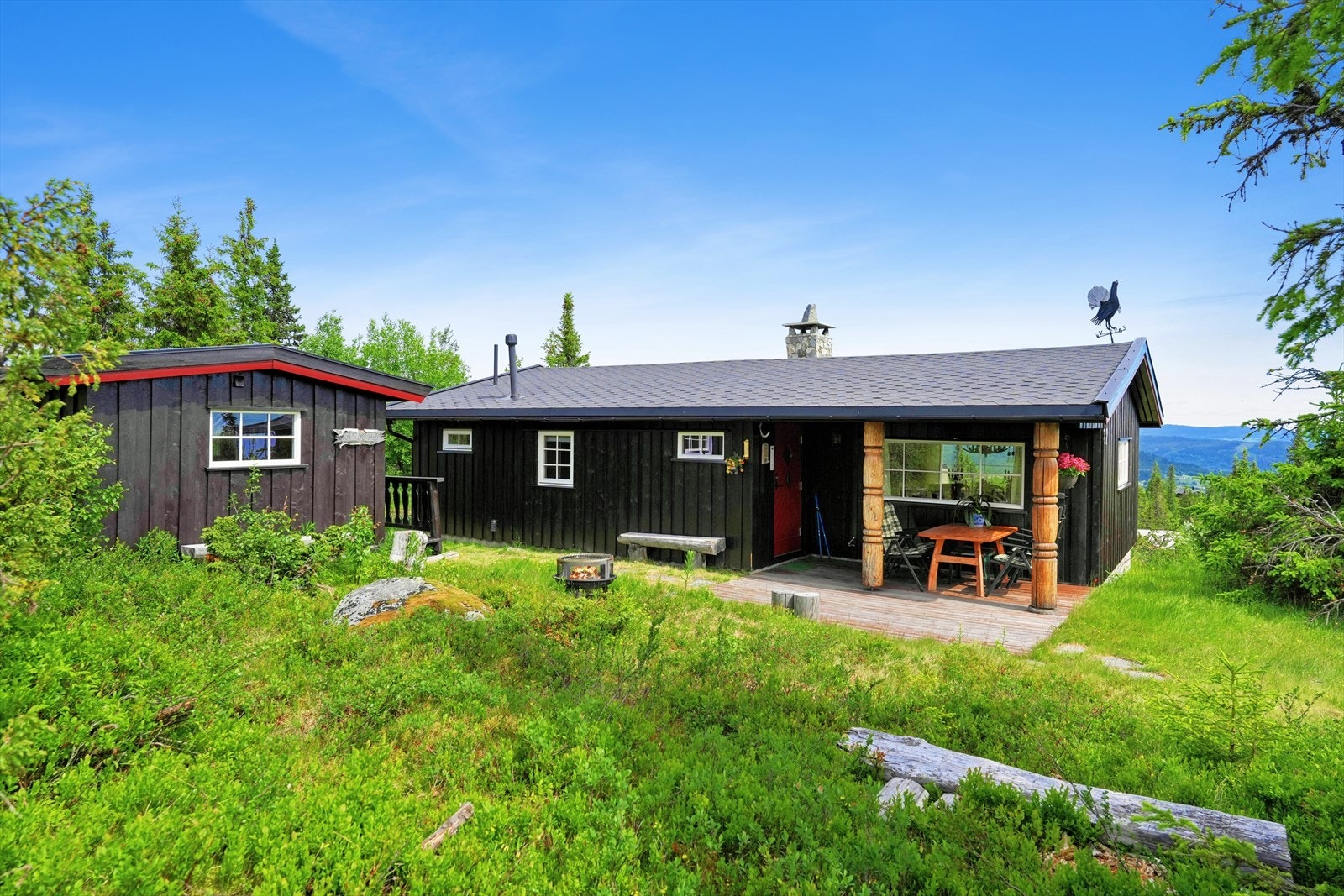 I 1981 ble deler av hytten tilbygget. Galleribilde