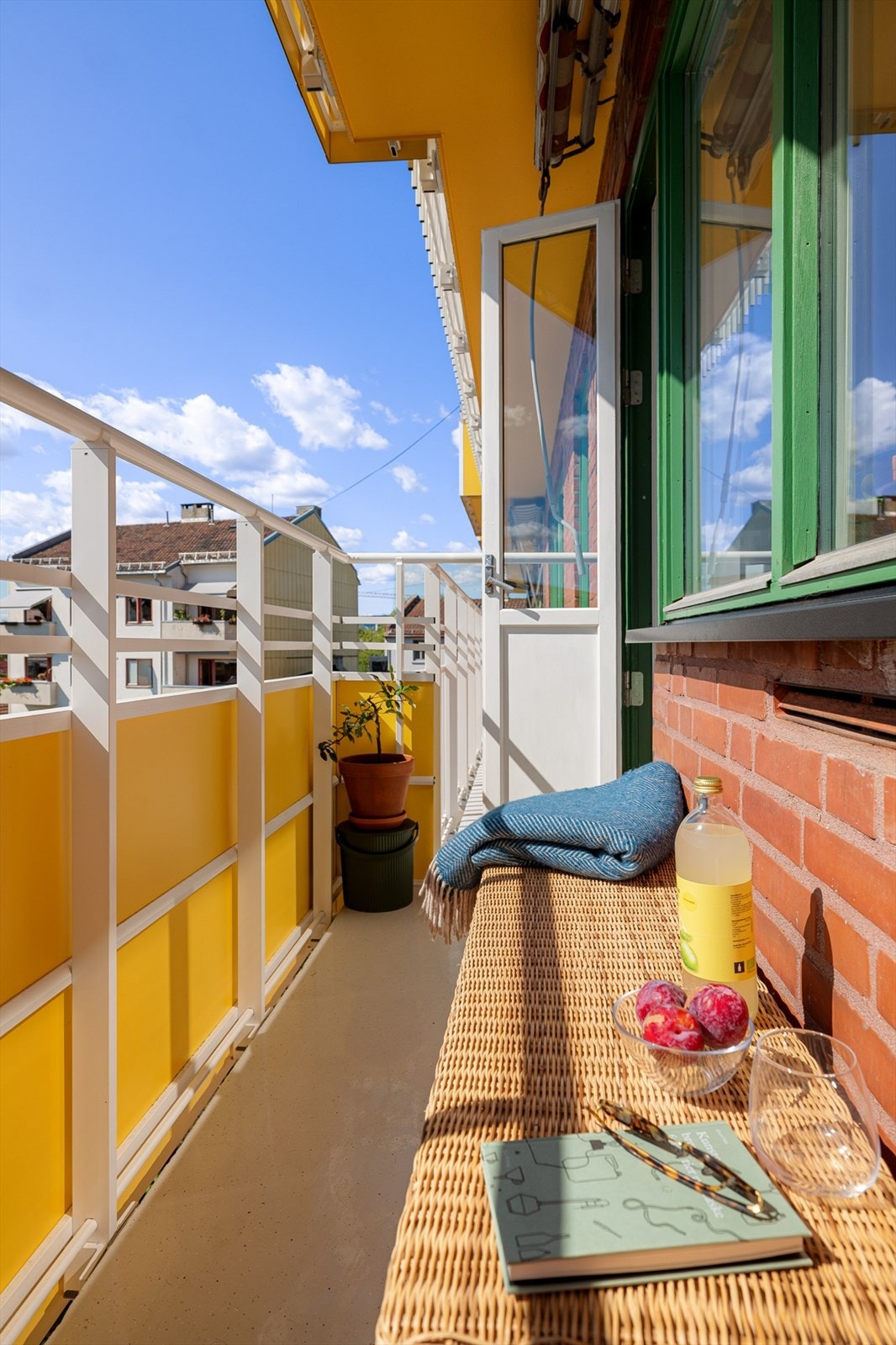 En hyggelig uteplass med plass til å nyte morgenkaffen. Galleribilde
