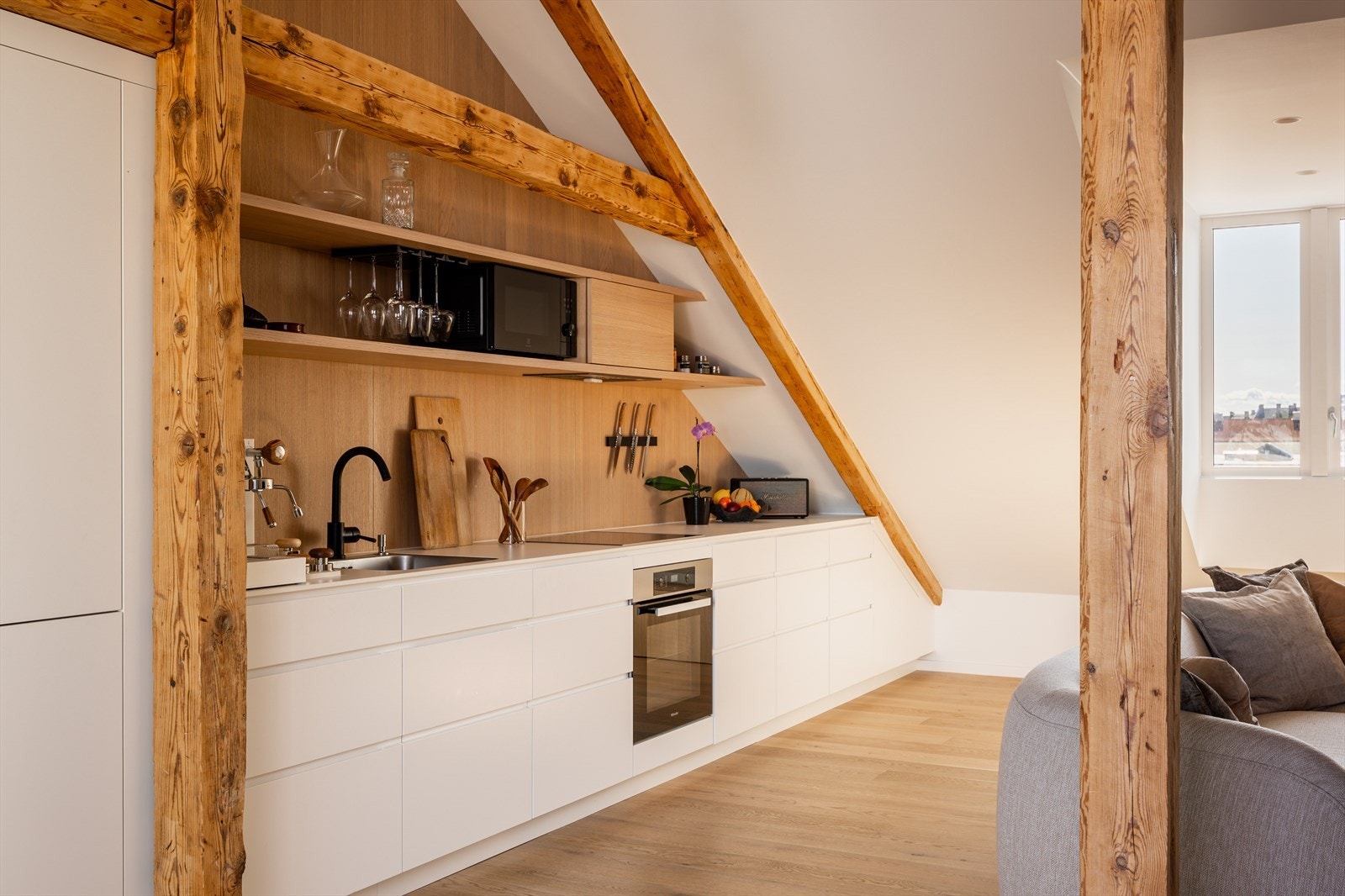 Integrerte hvitevarer fra Miele sørger for både funksjonalitet og et helhetlig design. Galleribilde