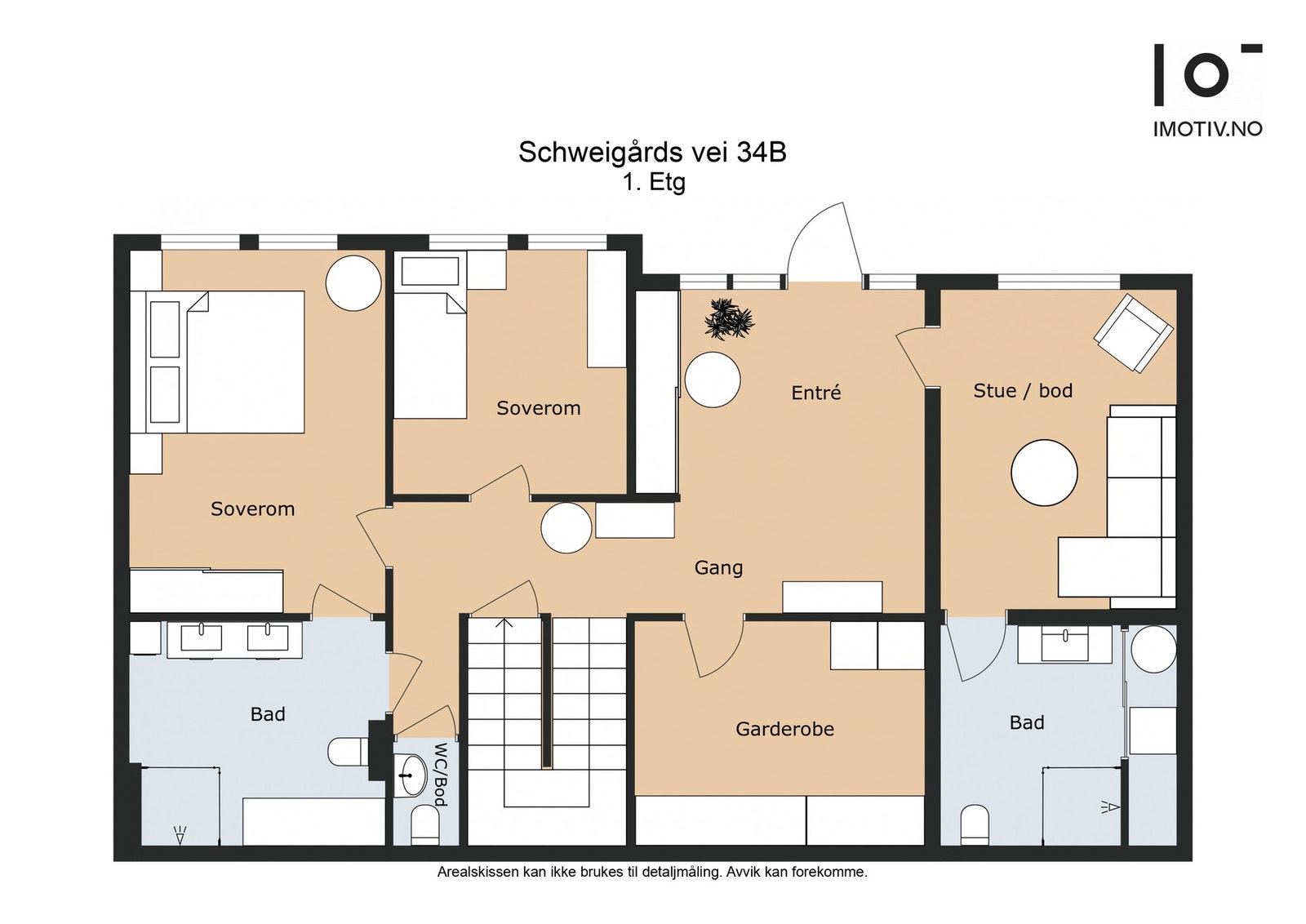 Plantegning 1. etg Galleribilde