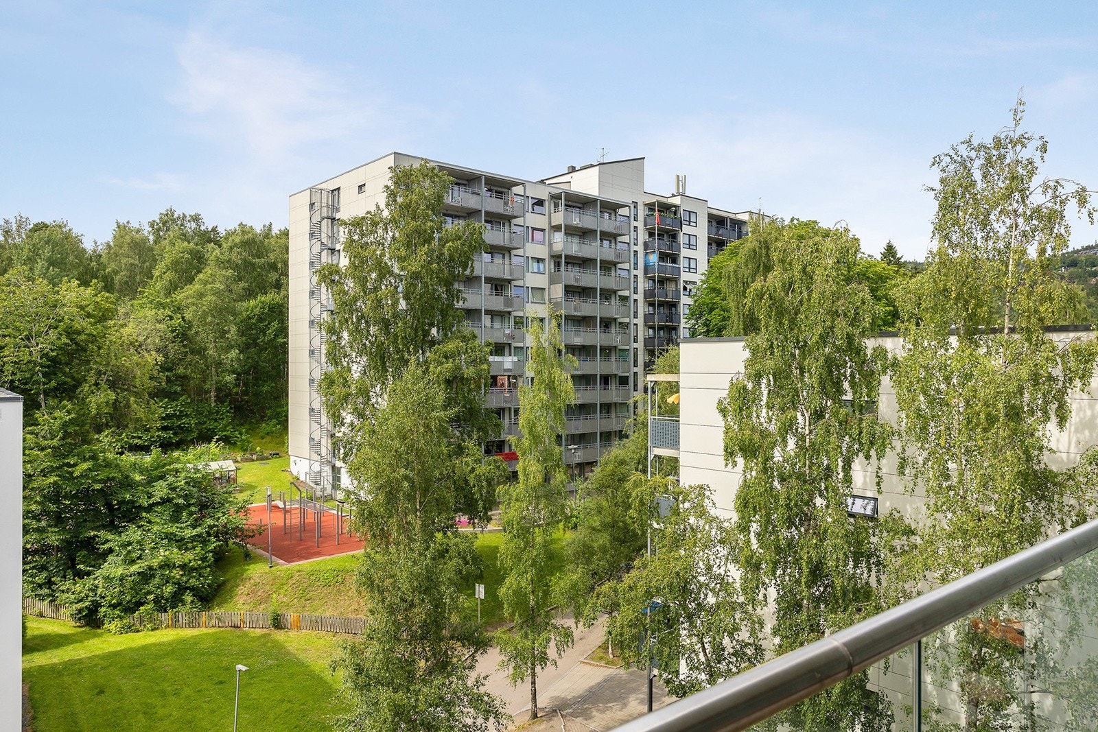 Utsikt fra balkongen Galleribilde