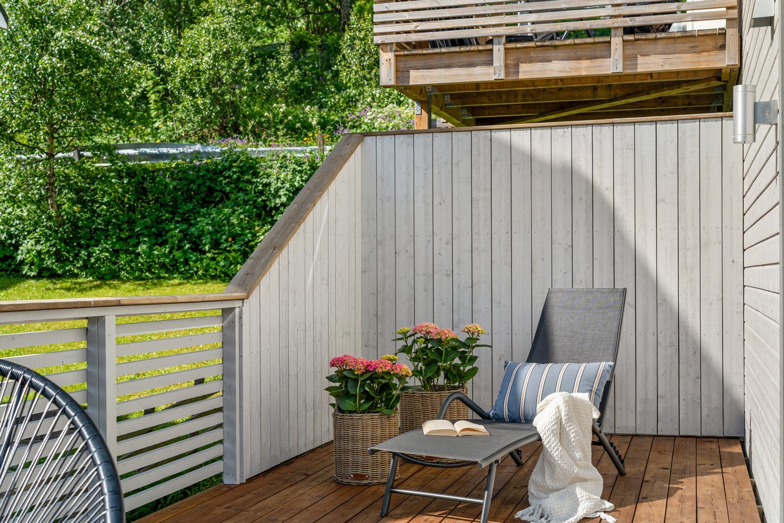 Her kan du nyte sommerdagene i solrike omgivelser.