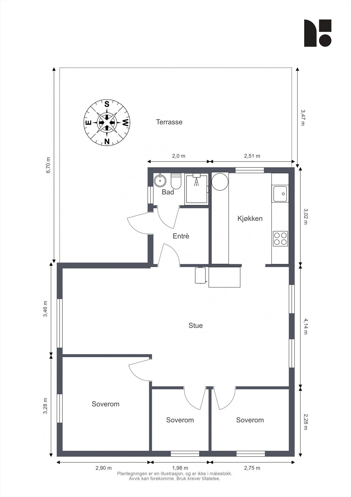 Plantegning Galleribilde