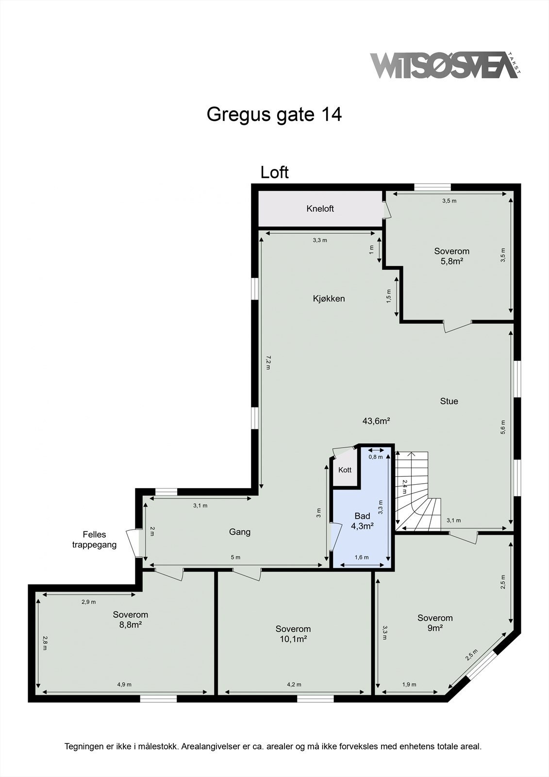 Planskisse Galleribilde