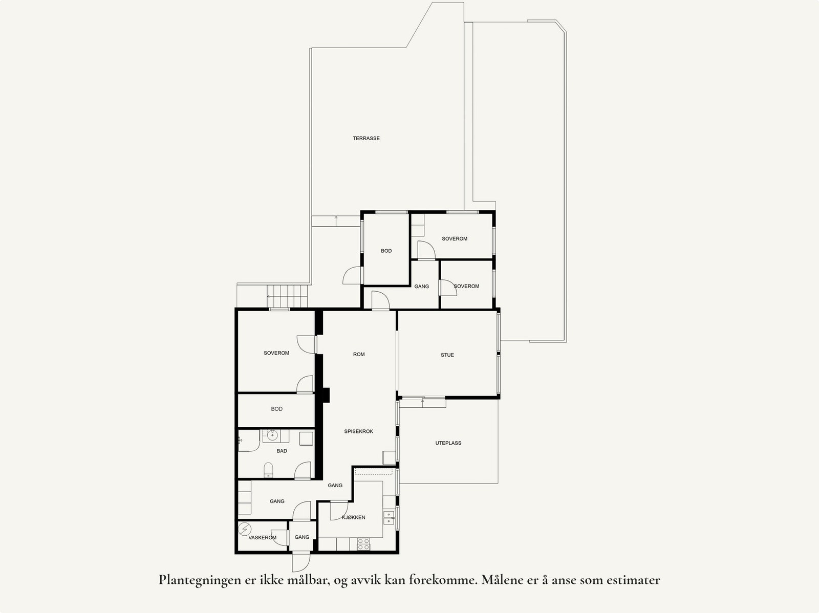 Plantegning Kjellerleilighet Galleribilde