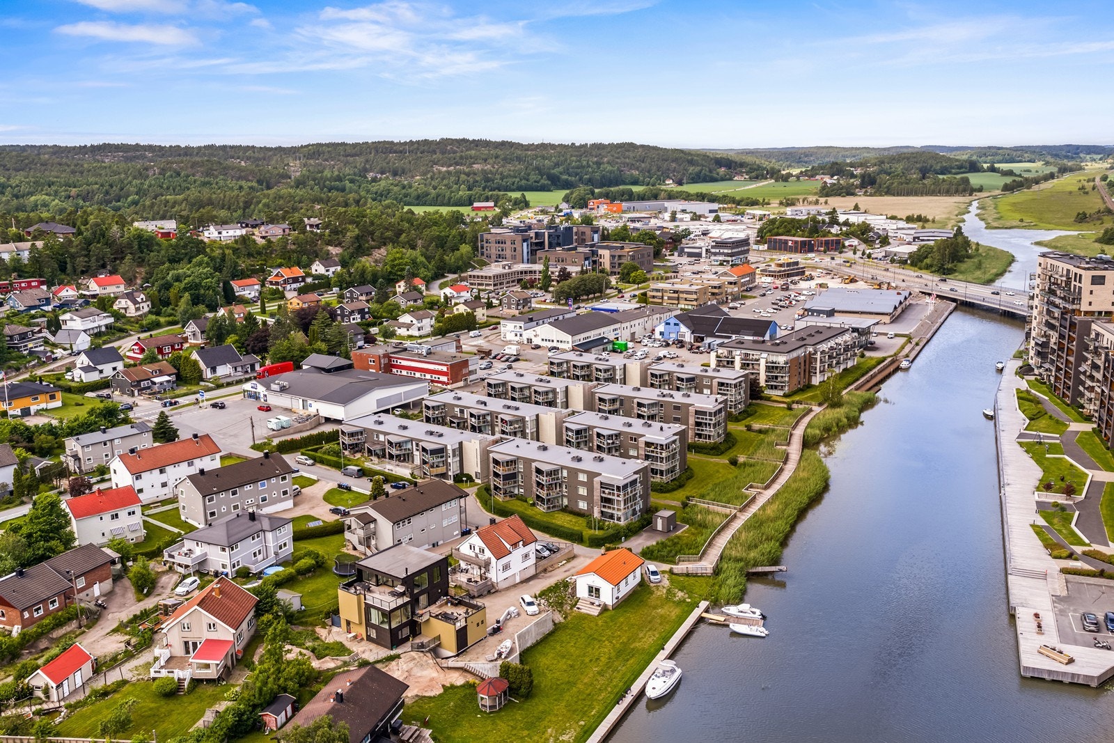 Oversikt over Ørebekk og Gressvik, med nærhet til både sentrum og natur. Galleribilde