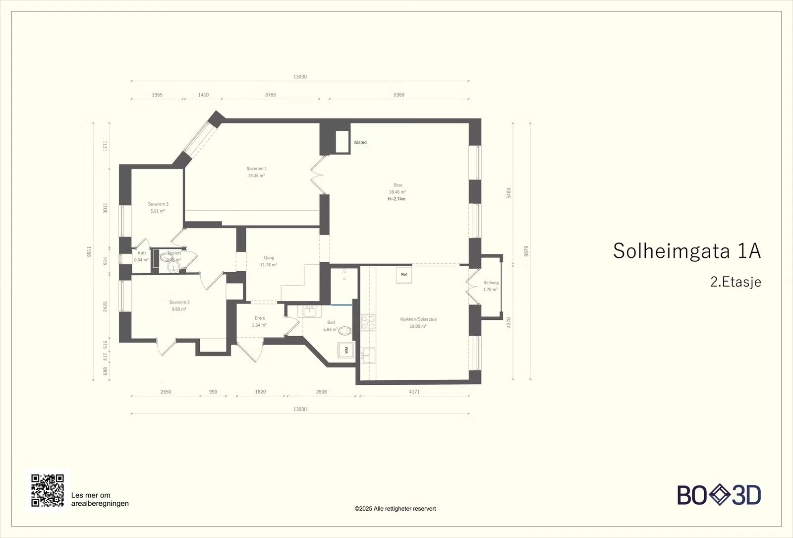 Plantegning Galleribilde