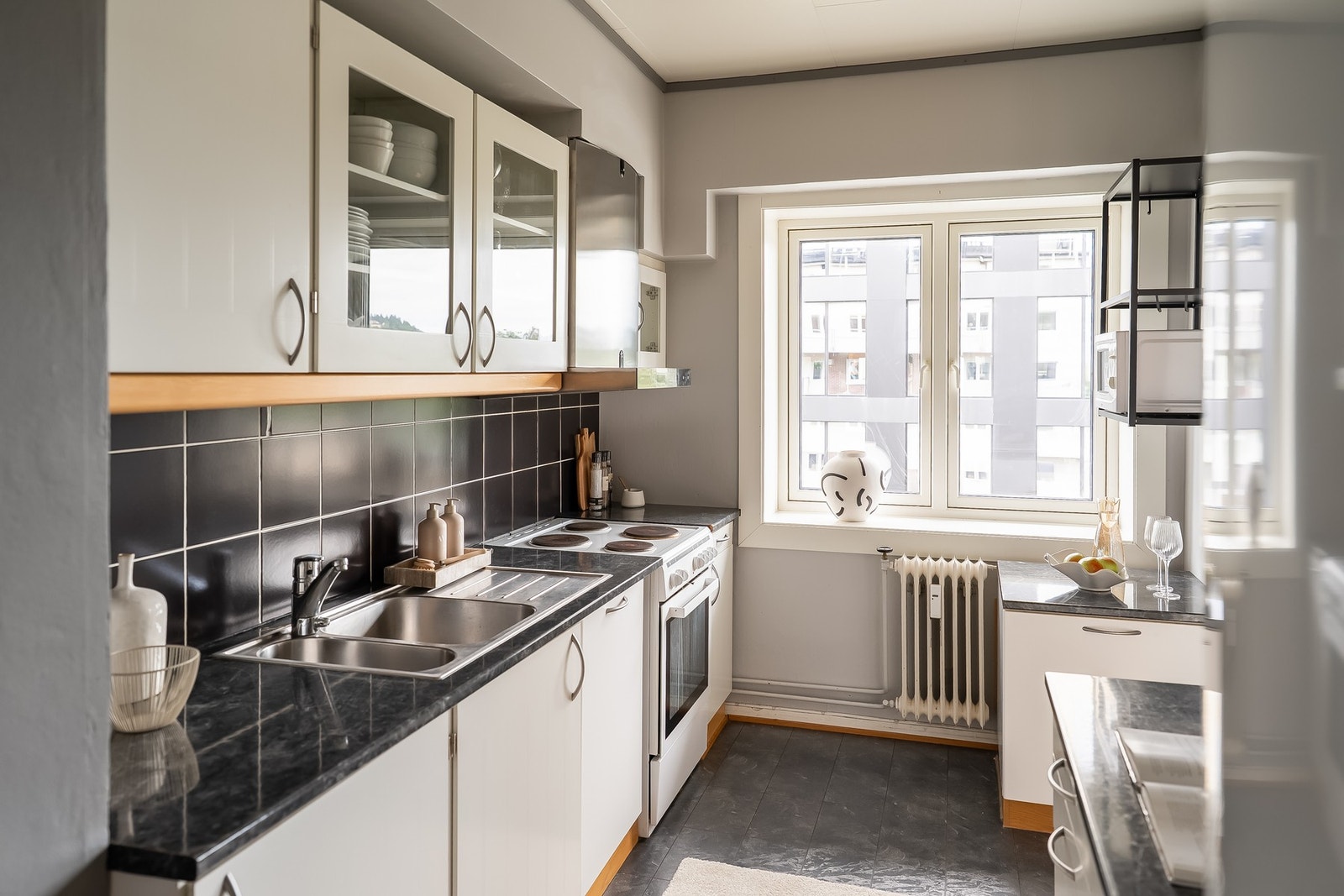 Nytt ventilasjonsanlegg i leiligheten etablert i 2015. Galleribilde