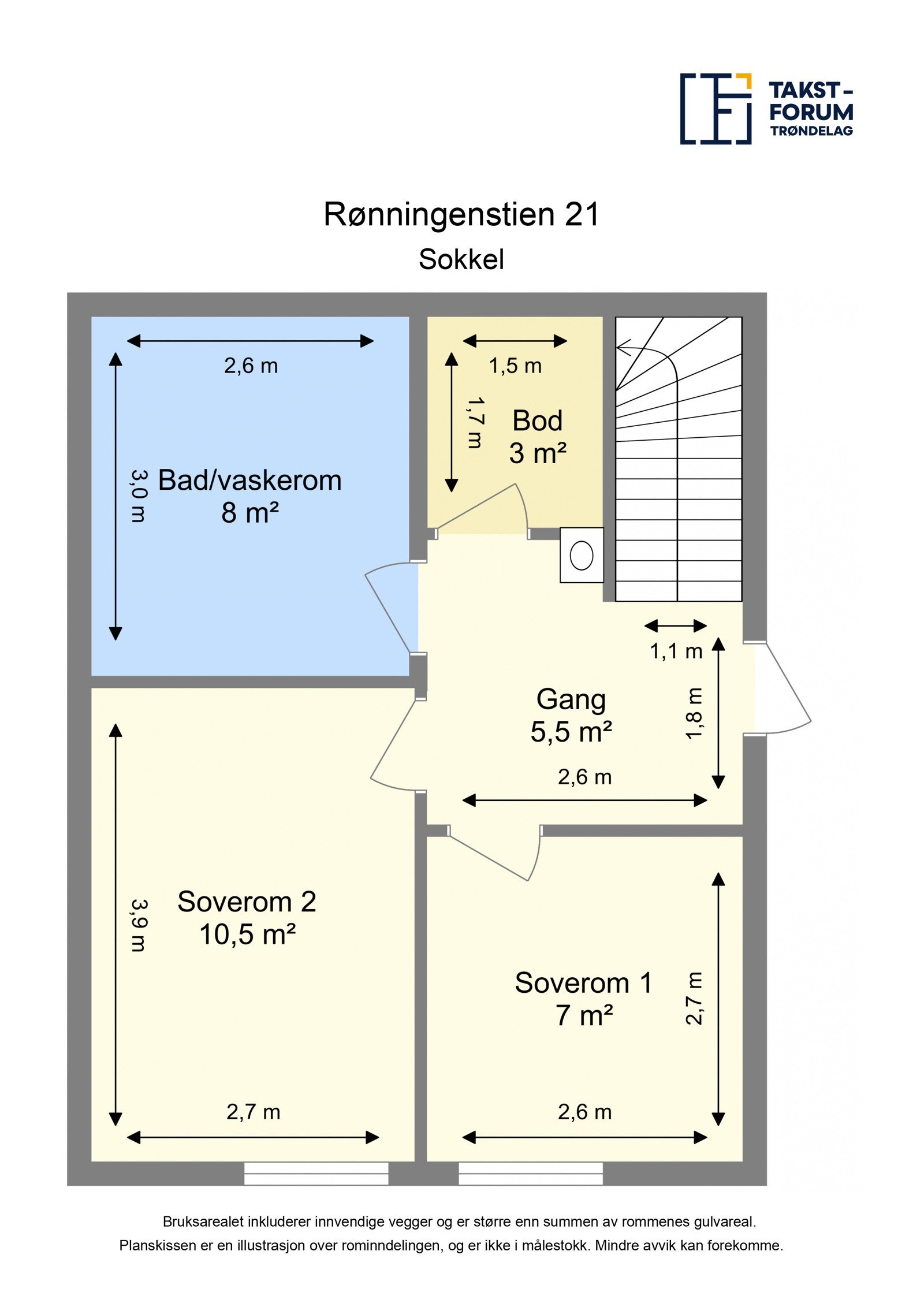 Planskisse sokkel Galleribilde