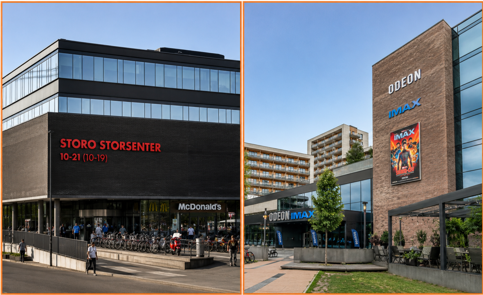 Storo senter, Kino, restauranter og mye mer en liten trikketur unna. Galleribilde