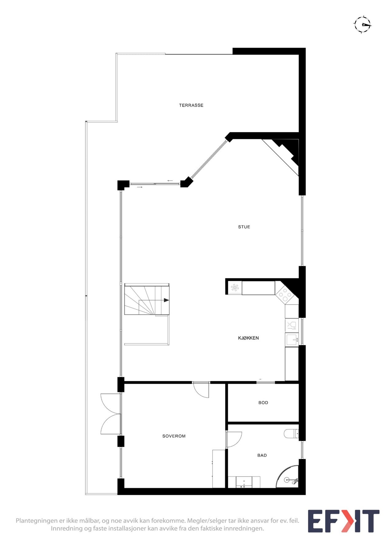 - Planskisse hovedetasje - Galleribilde