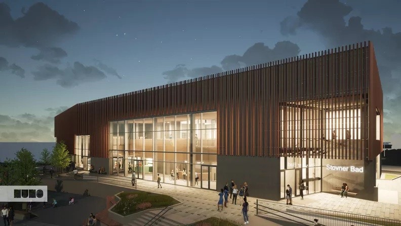 Stovner bad åpner 2026, en moderne svømmehall i nabolaget. Galleribilde