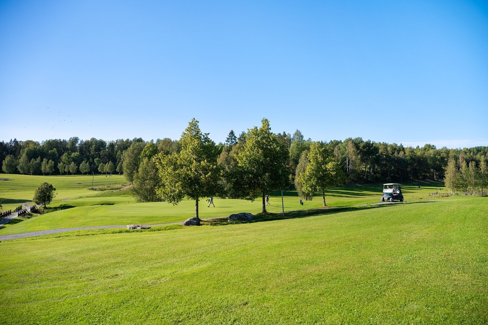 Enebakk har 18-hulls golfbane som er meget populær Galleribilde