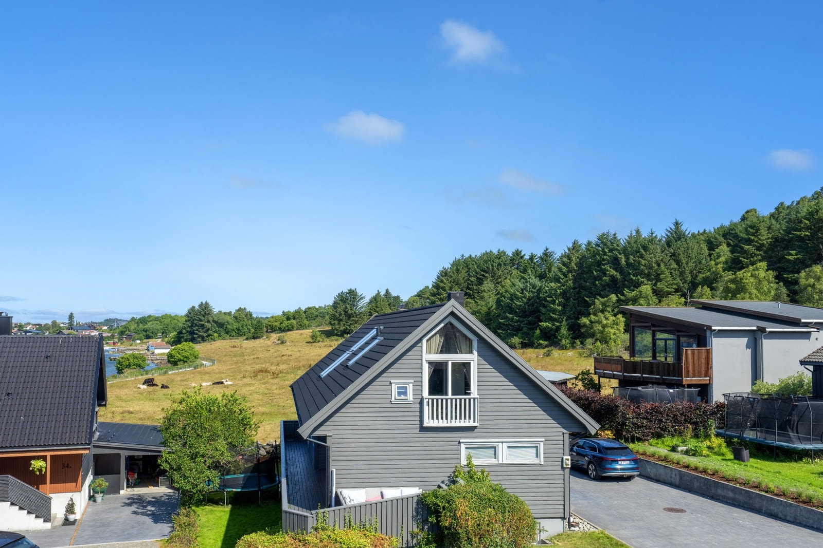 Utsikten fra kjøkkenvinduet. Galleribilde