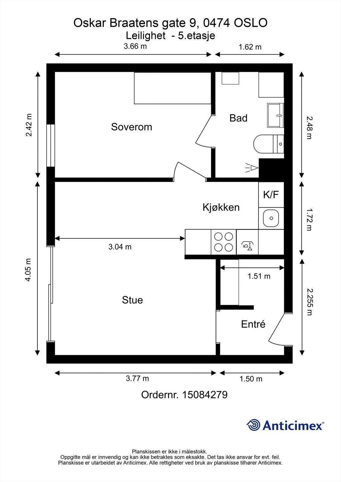 En smart og arealeffektiv planløsning med åpne oppholdsarealer og god utnyttelse av hver eneste kvadratmeter. Galleribilde