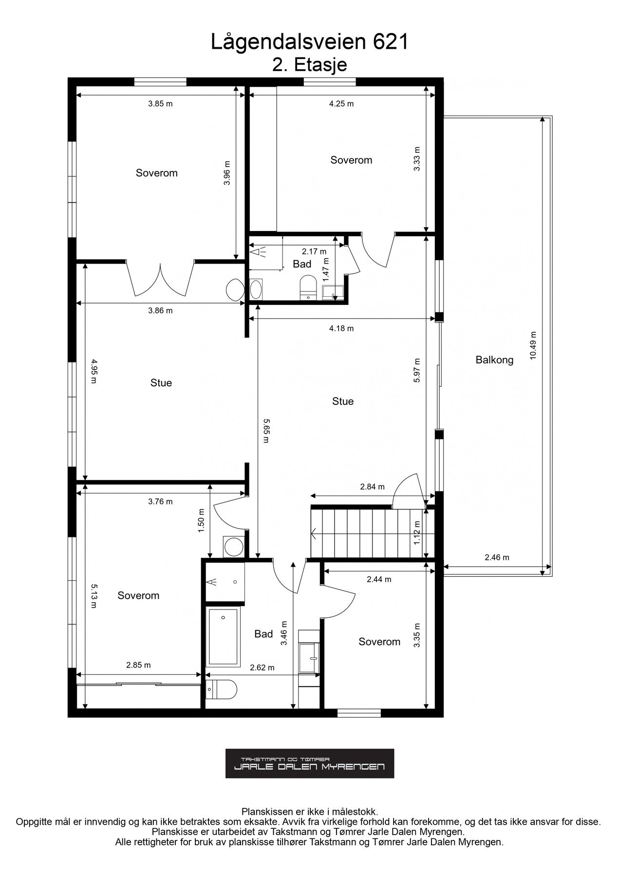 Plantegning 2. etasje Galleribilde