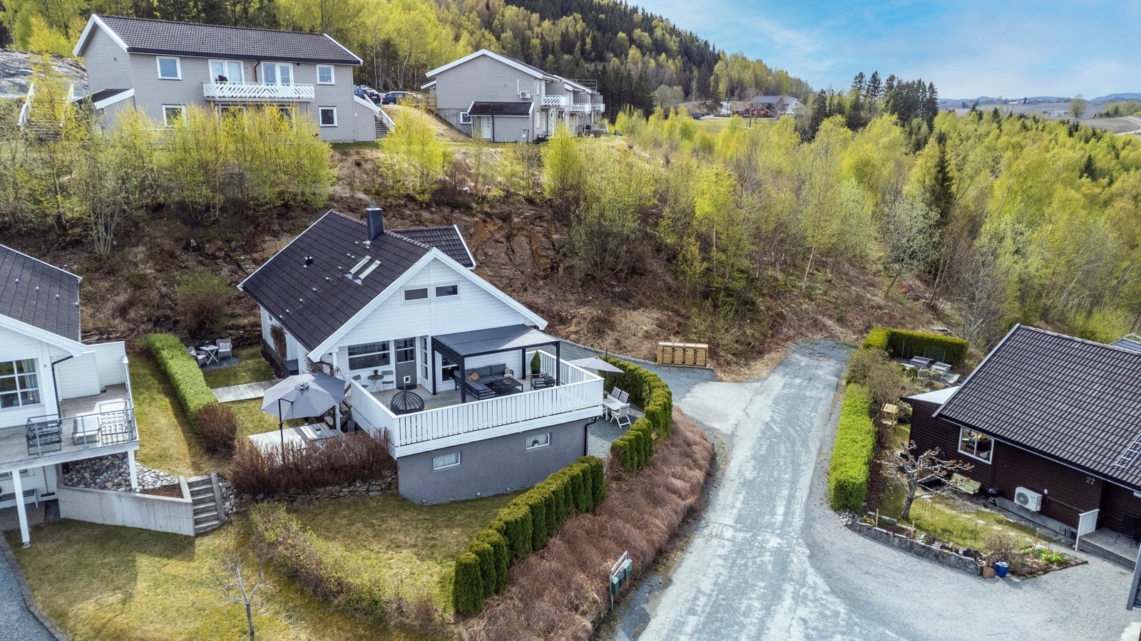 Pent opparbeidet uteområde. Galleribilde