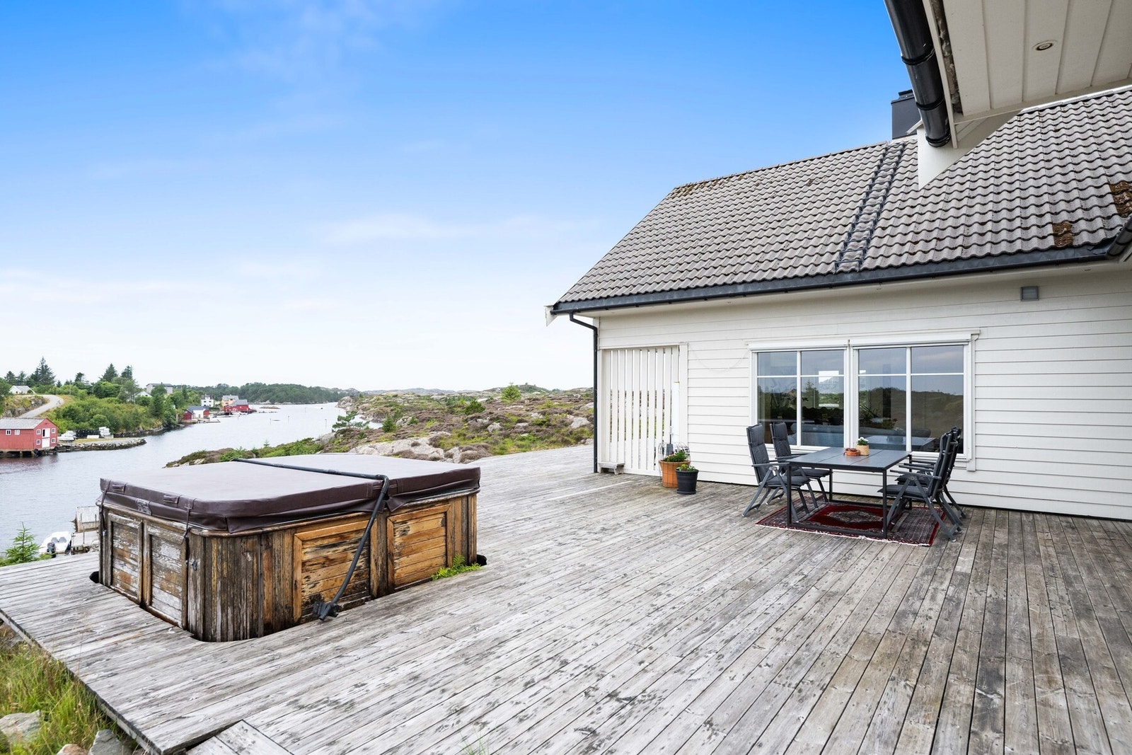 Selger opplyser om svært gode solforhold, med soloppgang til solnedgang hele året. Galleribilde