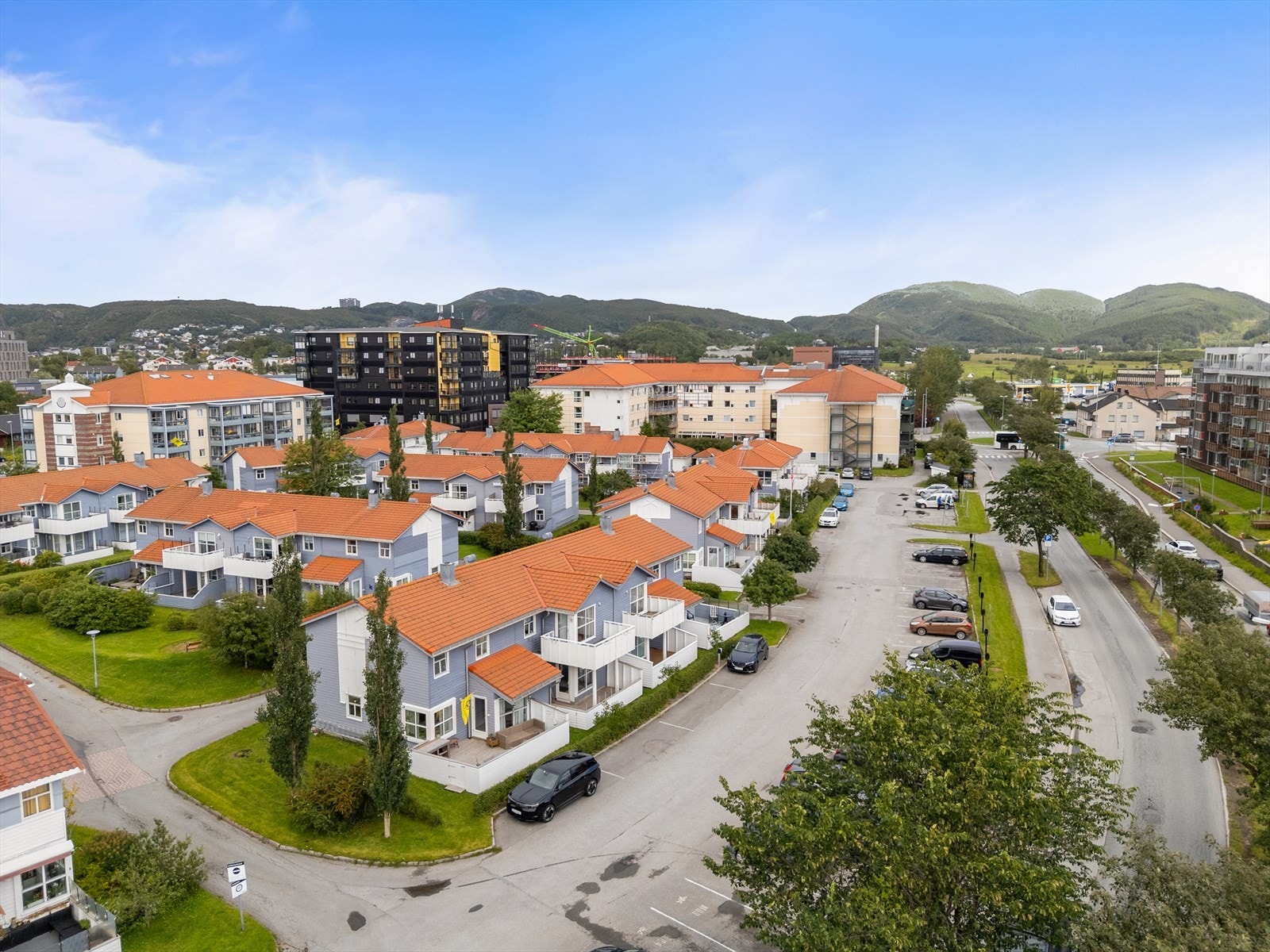 Borettslaget har hyggelige fellesområder, inkludert en koselig paviljong for beboerne. Galleribilde