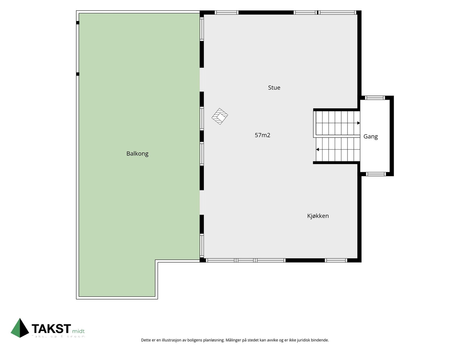Planskisse 2.etg. Galleribilde