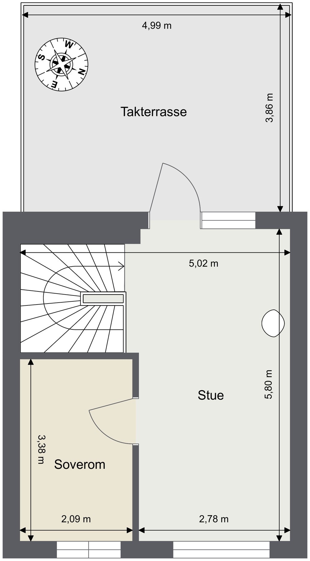 Plantegning 3. etasje. Galleribilde