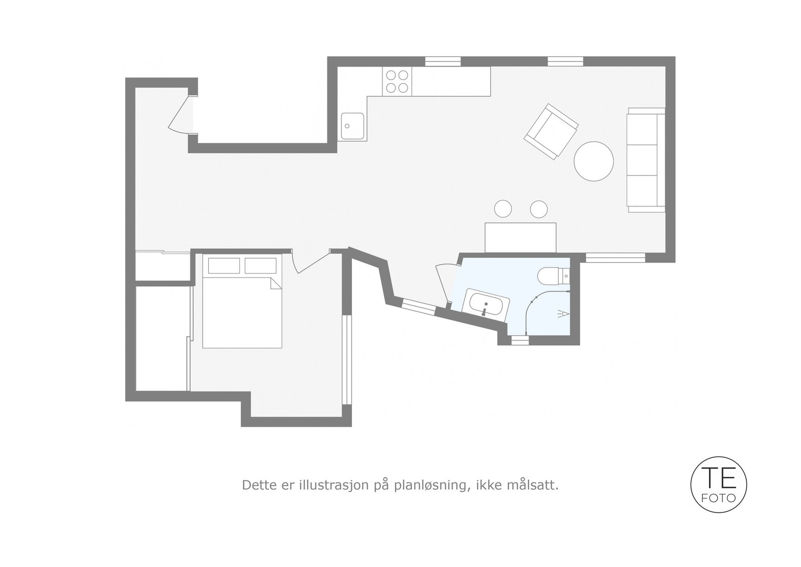 ASK Eiendomsmegling - Plantegning Galleribilde