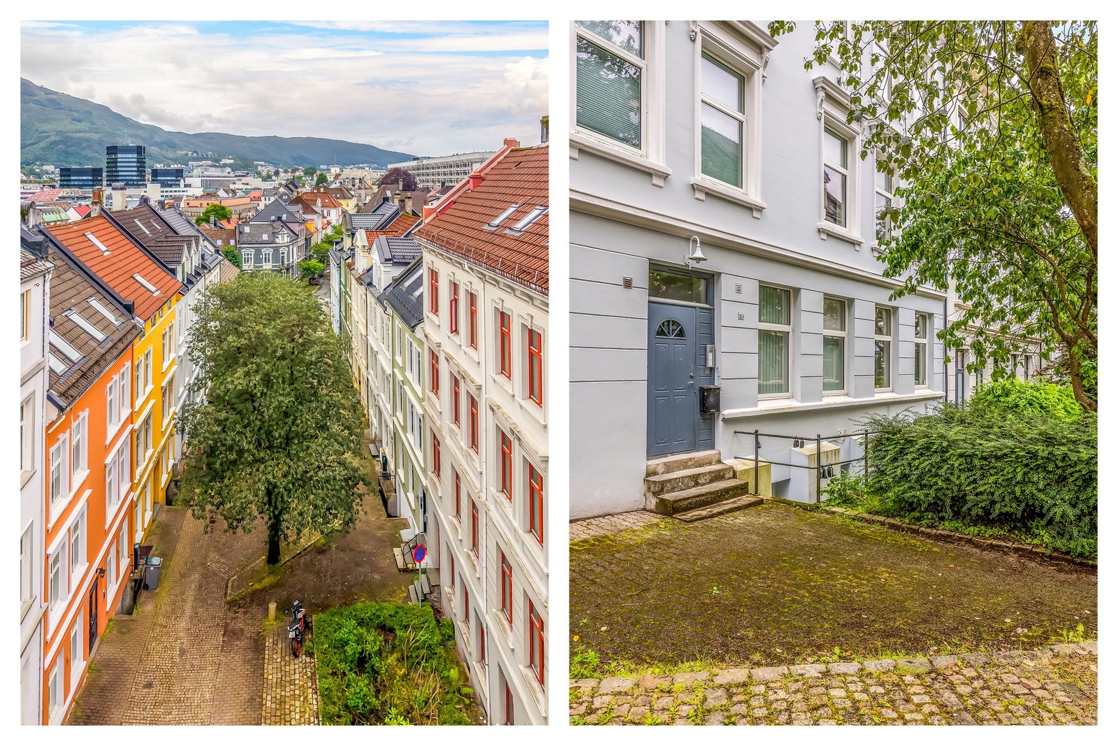 Fredrik Meltzers gate er en rolig gågate midt i Bergen sentrum Galleribilde