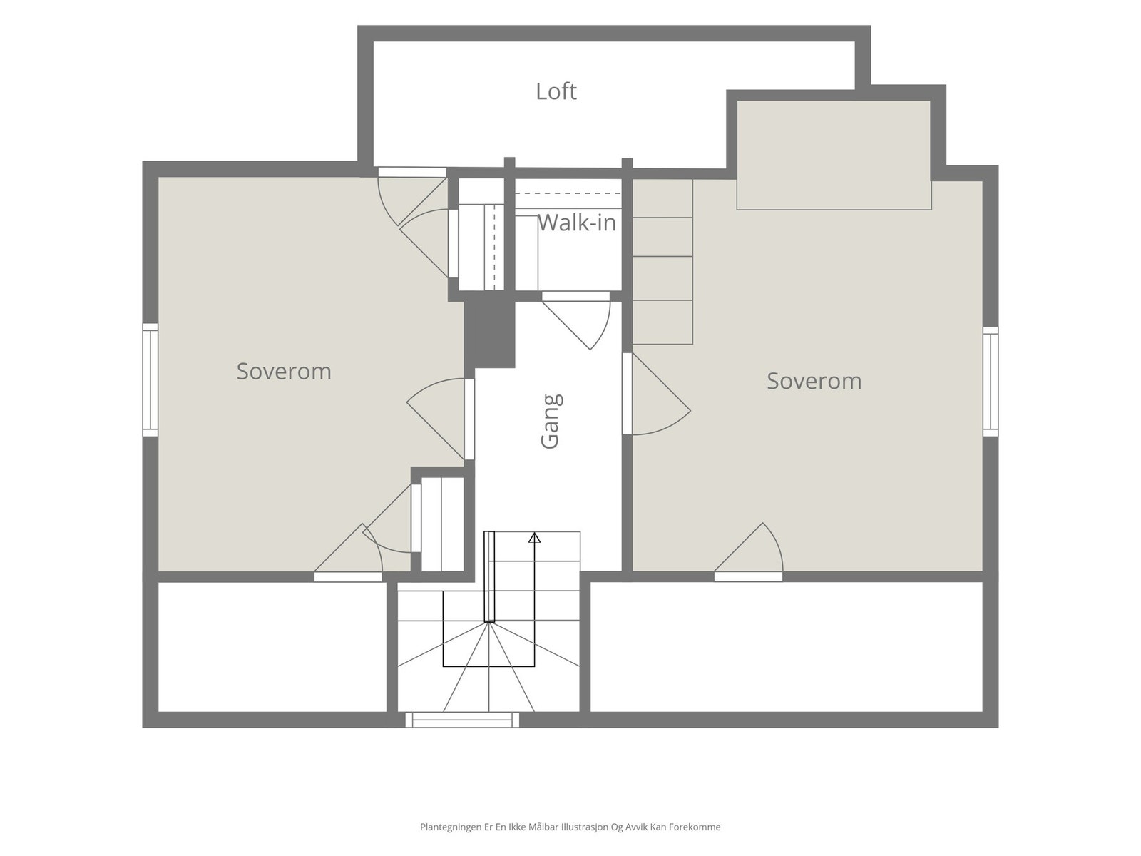Plantegning loft Galleribilde