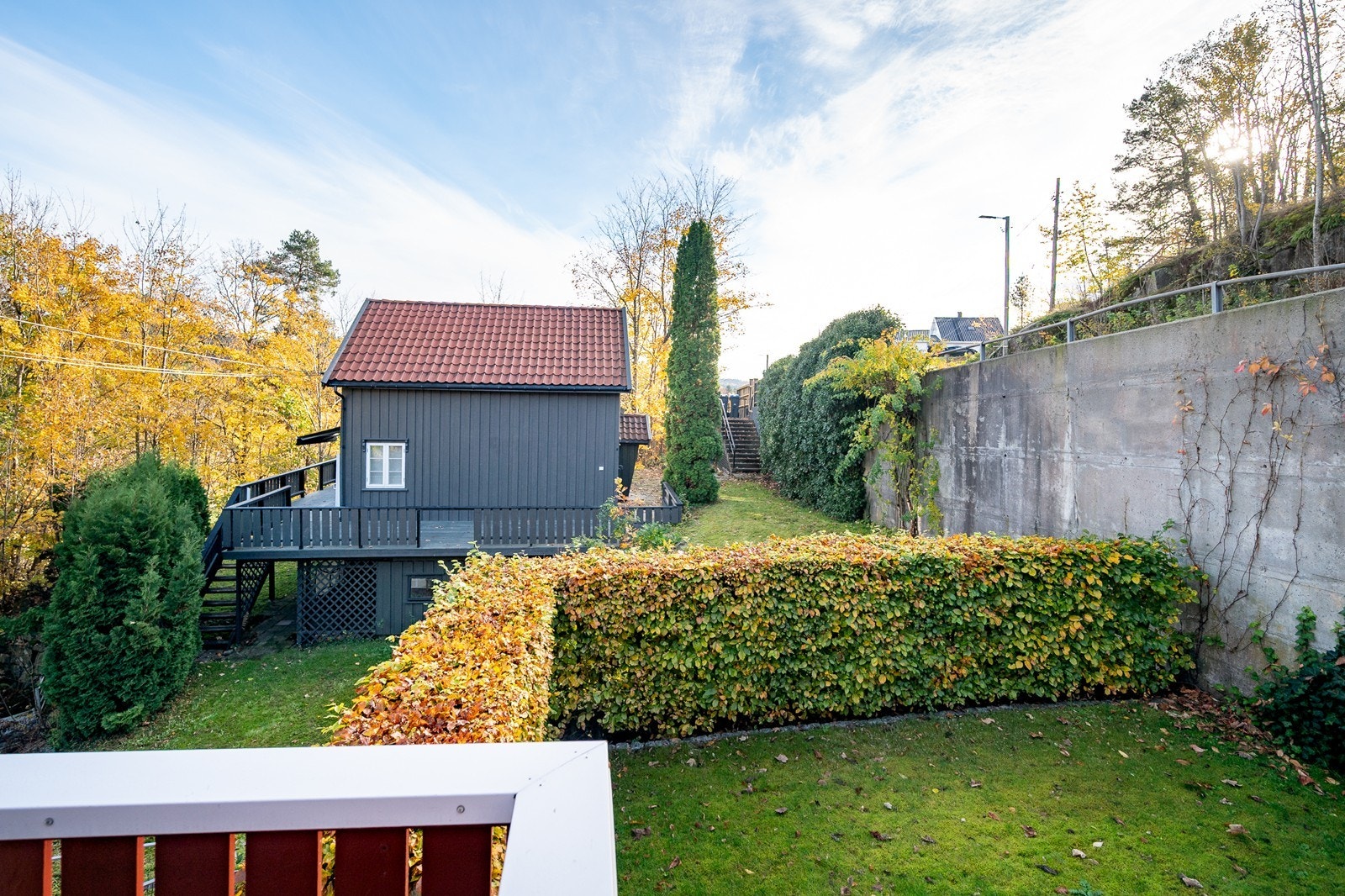 Utsikt fra terrassen Galleribilde