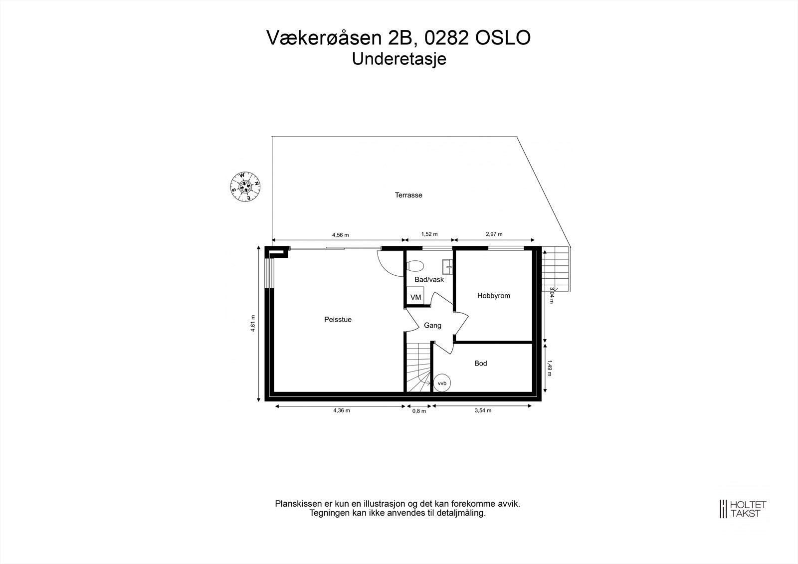Plantegning - Underetasje Galleribilde