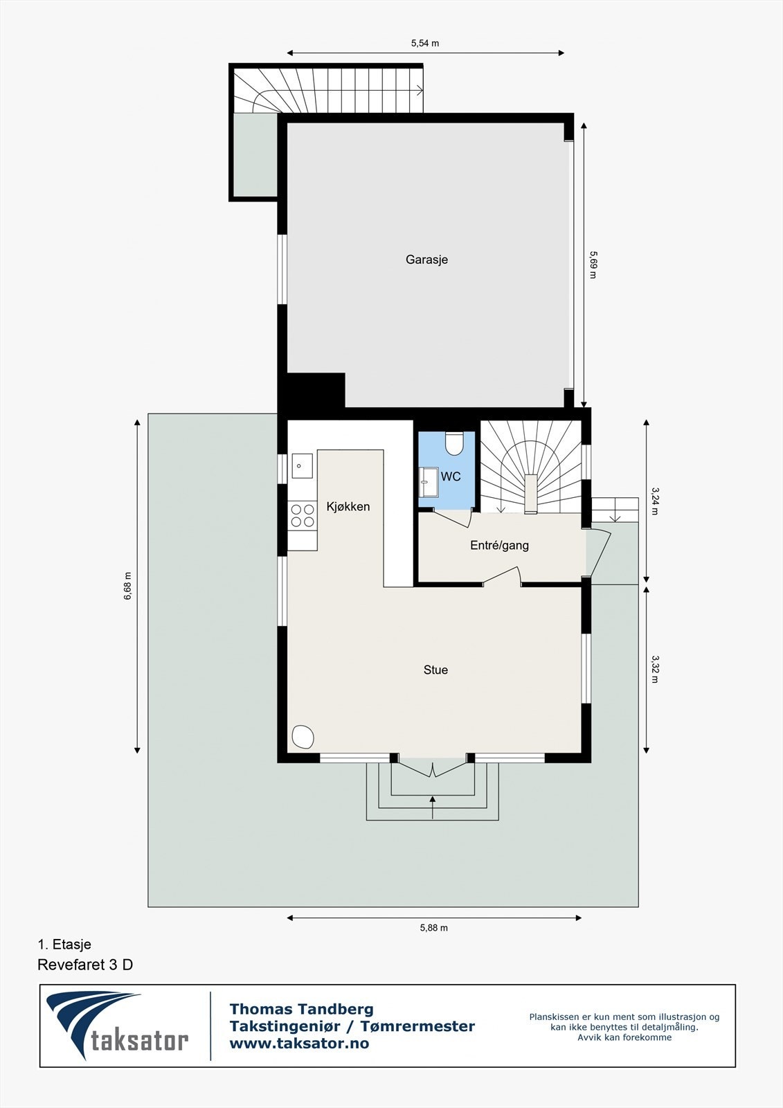 Planskisse - 1. etasje Galleribilde