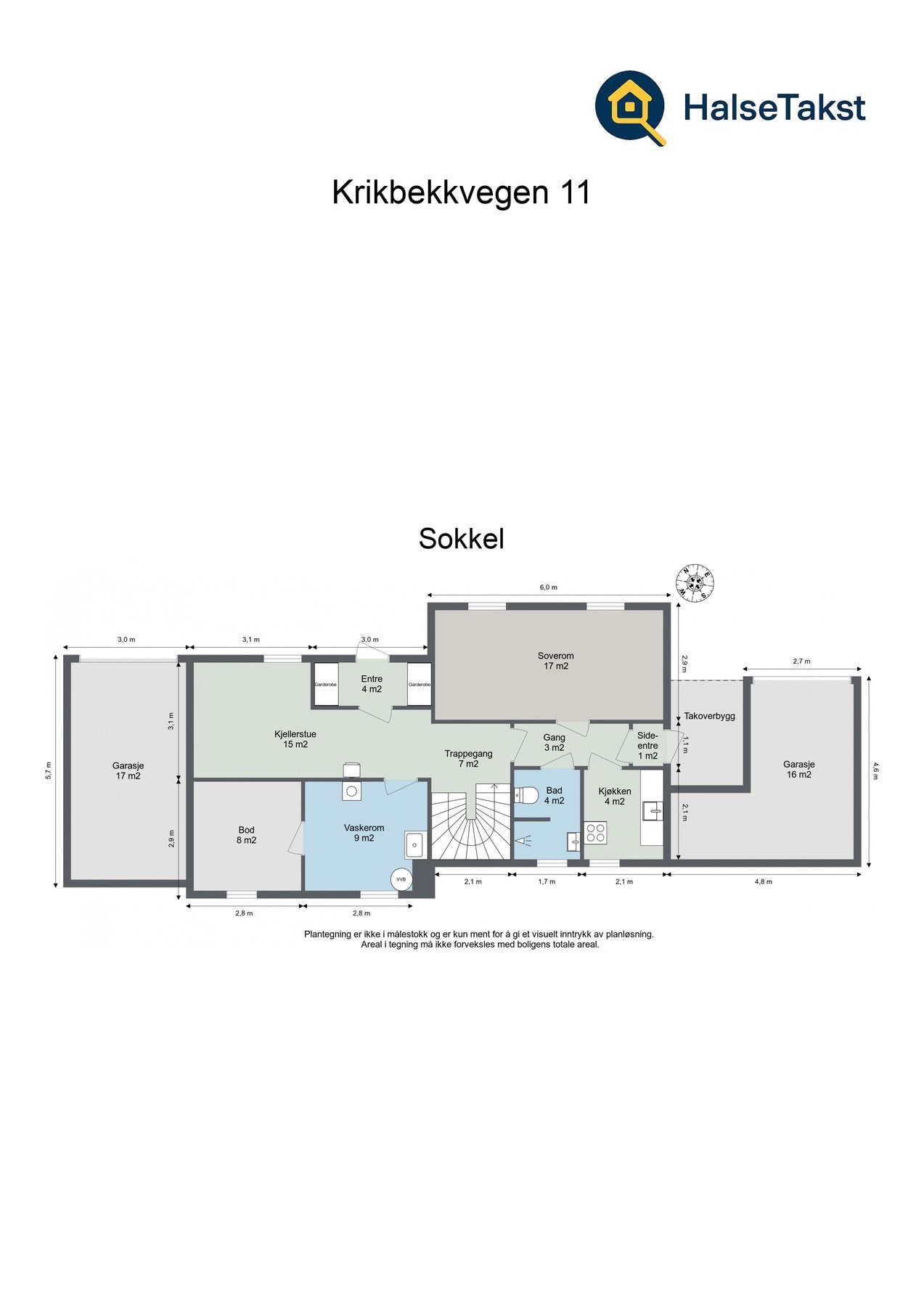 Planskisse sokkel. Galleribilde