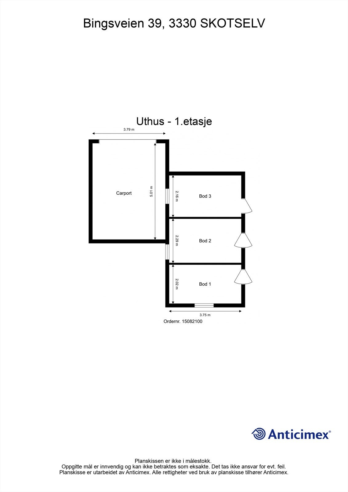Plantegning uthus Galleribilde