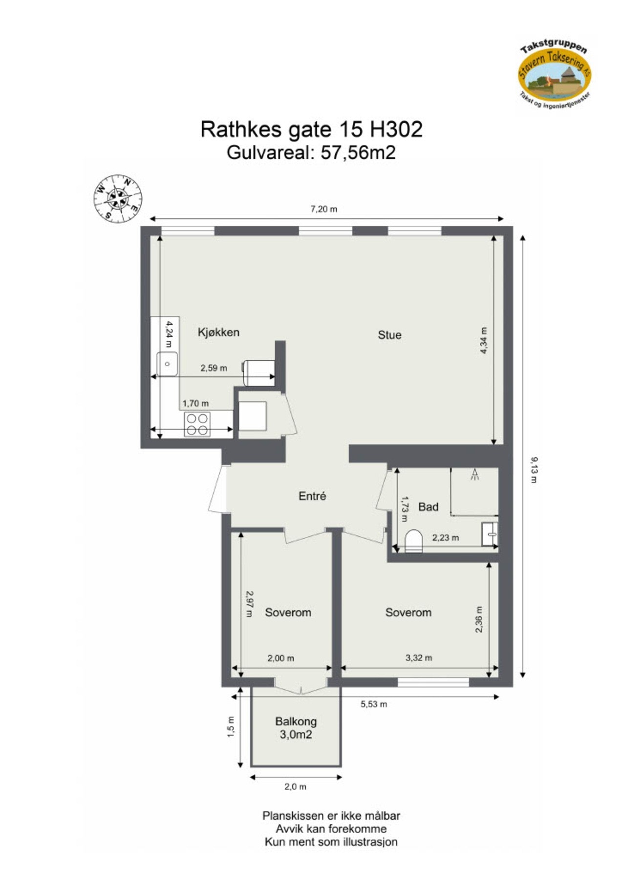 Plantegning Galleribilde