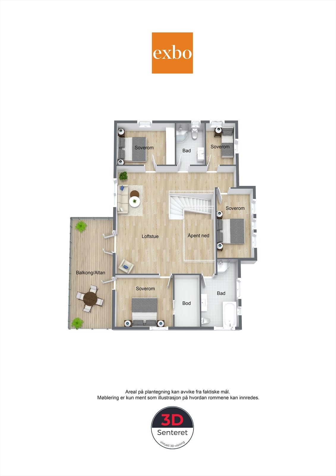 Plantegning 2.etasje Galleribilde