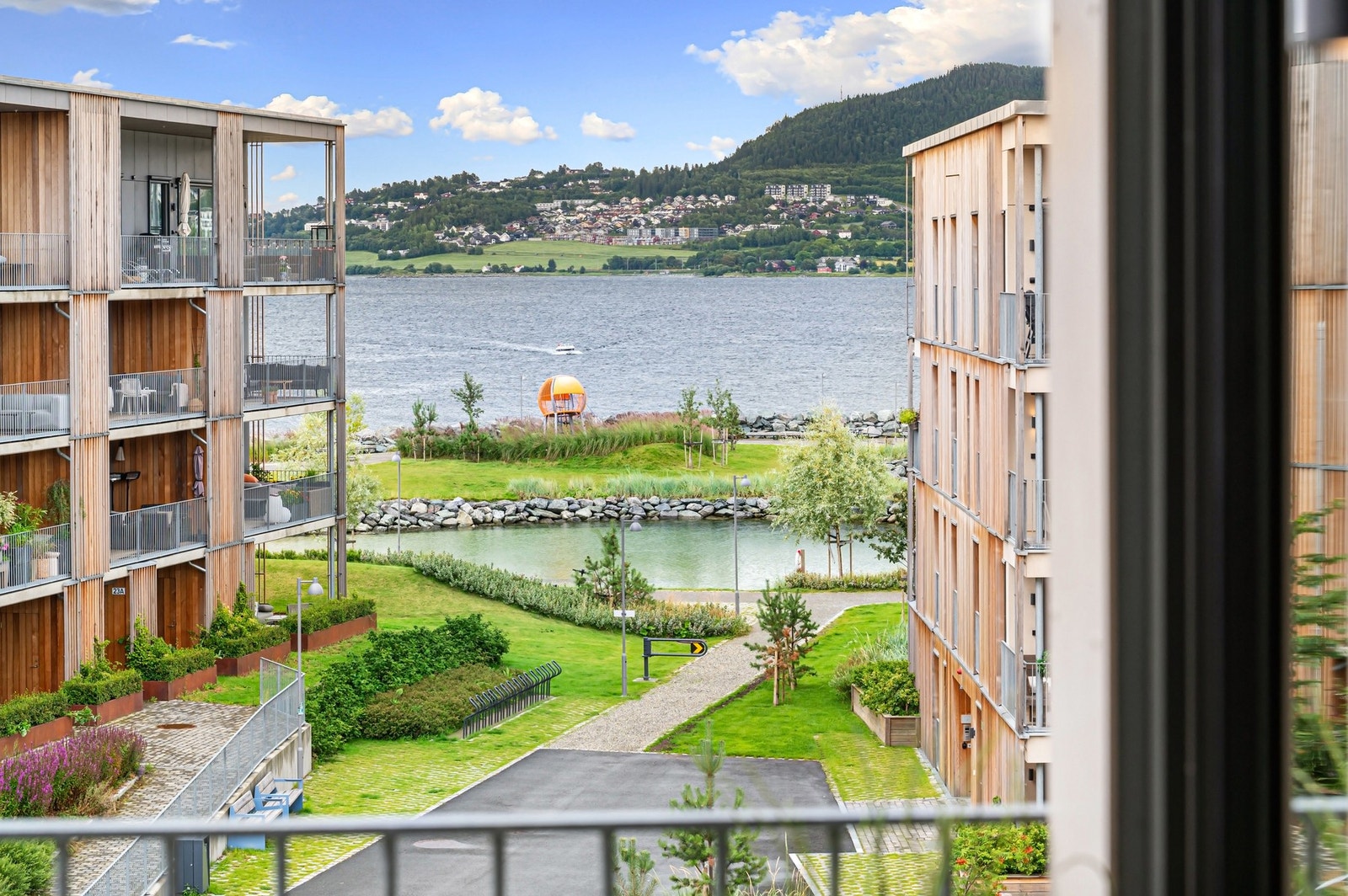Utsiktsbilde fra balkongen. Galleribilde